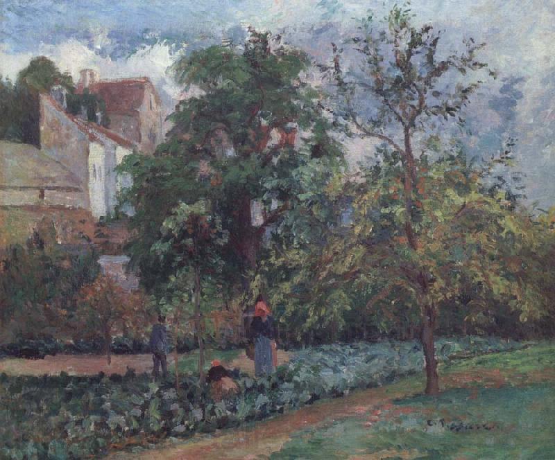 Camille Pissarro The orchard at Maubuissson,Pontoise Le verger a Maubuisson,Pontoise France oil painting art